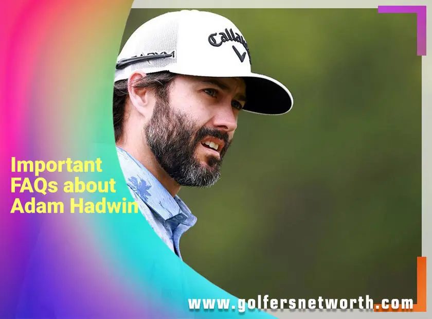 Adam Hadwin Canadian golfer